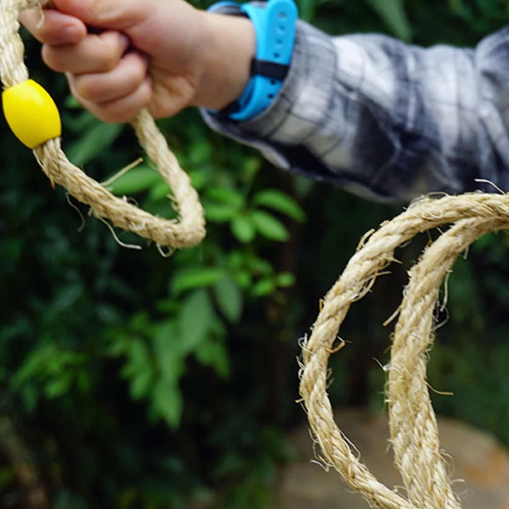 Natural Rope Ring Toss Wooden Toy Beach Toys S676