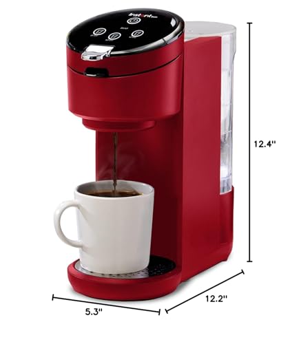 Single Serve Coffee Maker, K-Cup Pod Compatible Coffee Brewer, Black O346