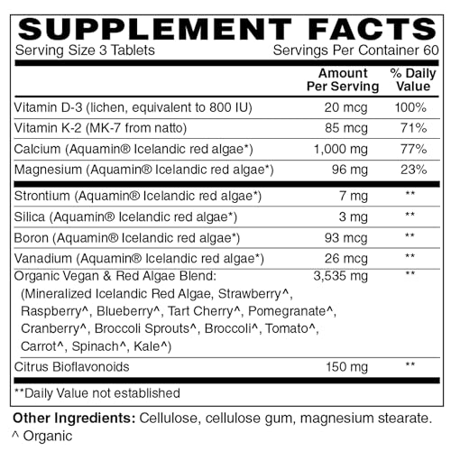 90 Tablets Algae Based Calcium 1,000 mg X473