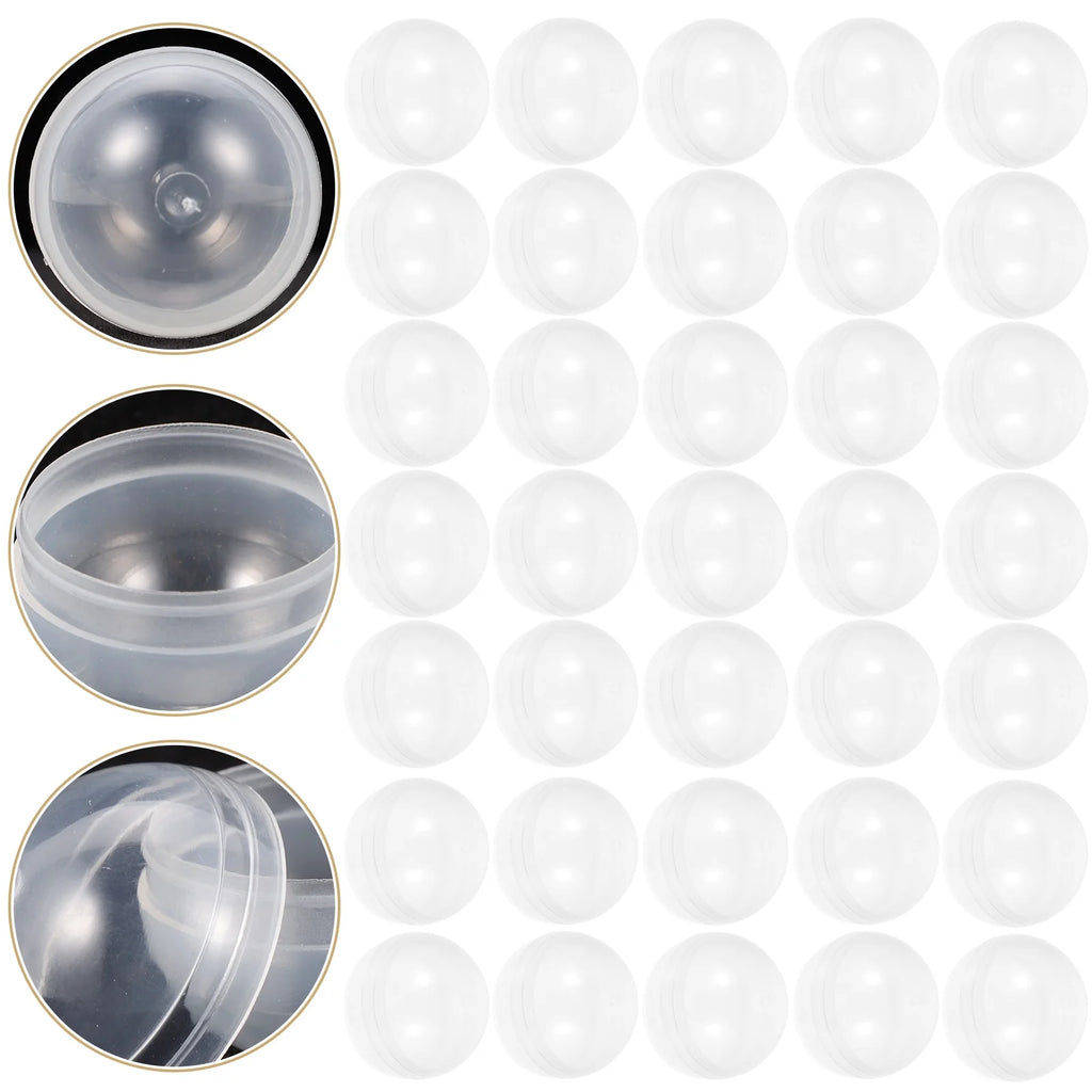 50pcs Plastic Transparent Fillable Grab Balls J720