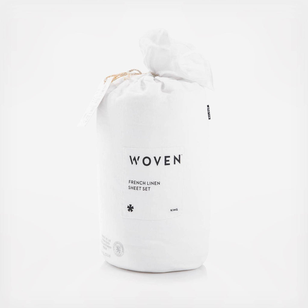 White Cal King French Linen Y124