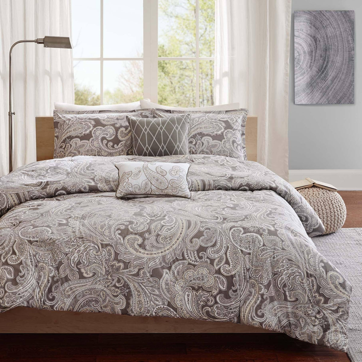 Blue King Cotton Duvet Cover Set N283