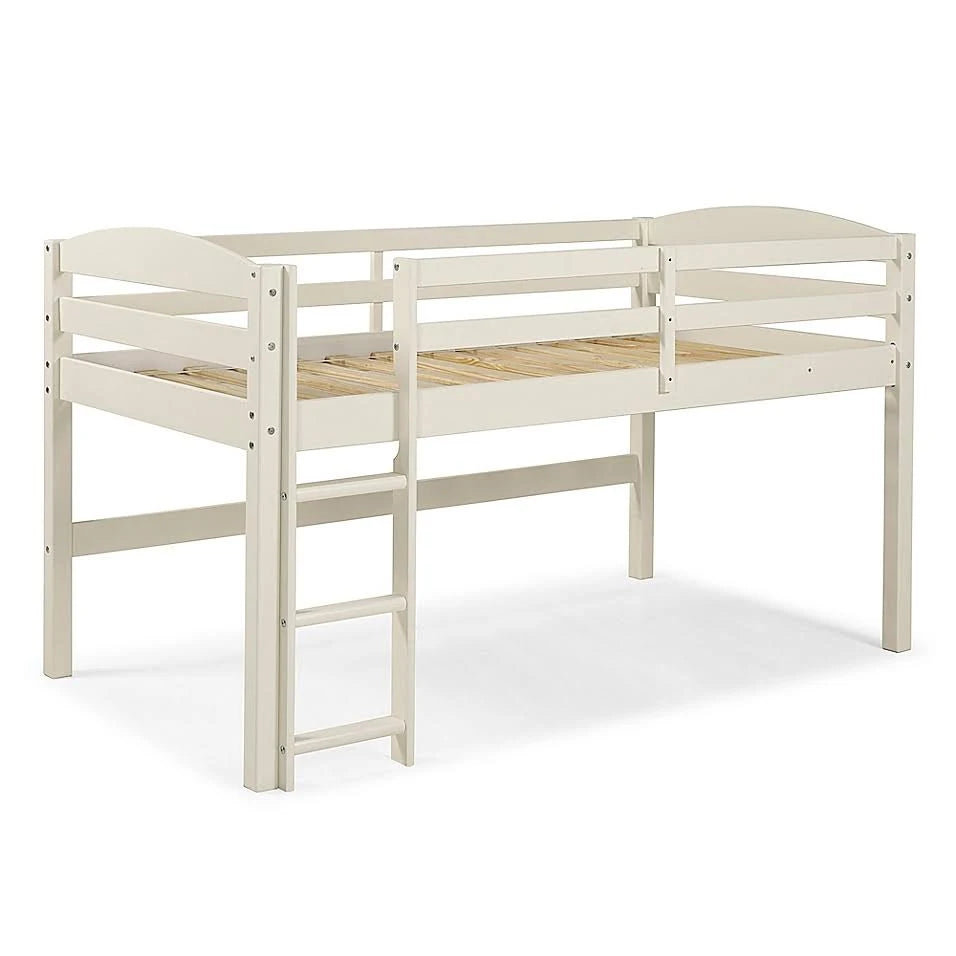 Twin Low-Loft Bed in White X953