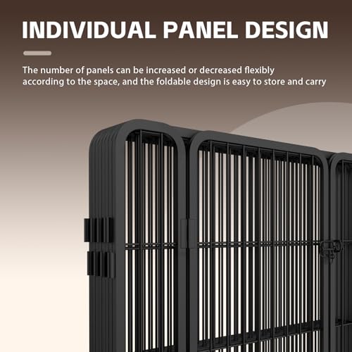 Heavy Duty Metal Dog Play Pen with Gate, 32" Height 8 Panels Z923