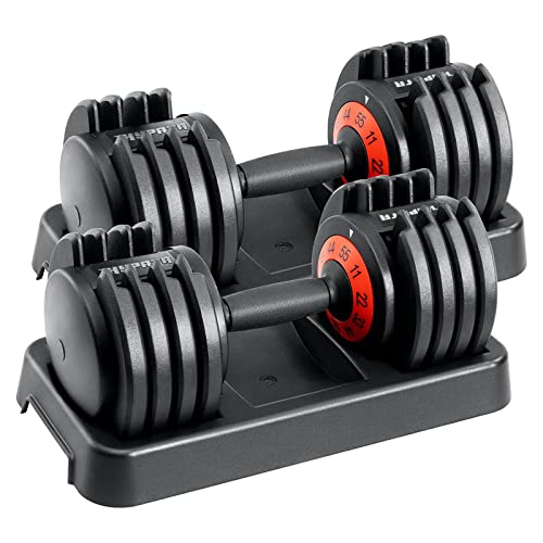 55 lbs Pair Adjustable Dumbbell F602