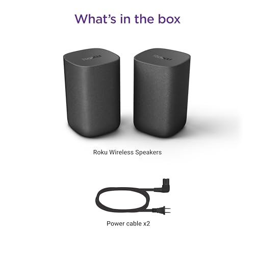Black Wireless Speakers 2 Count J331397