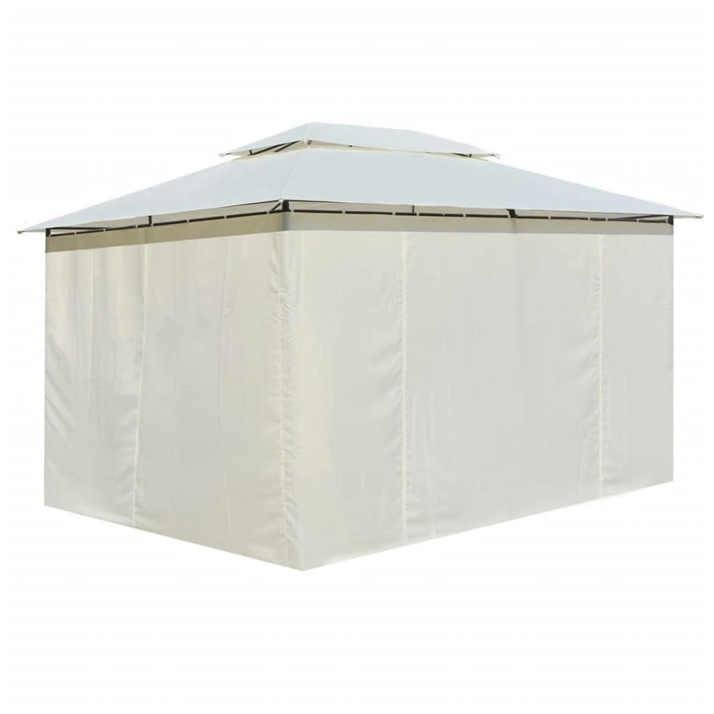 White Garden Marquee with Curtains W8349
