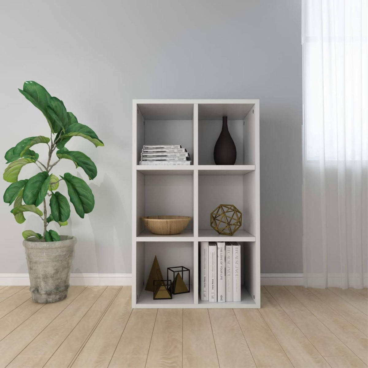 White Chipboard Book Cabinet Sideboard X79898