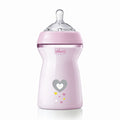 Baby Milk Feeding Bottle with Wide Neck, 330ml (Pink) N7547