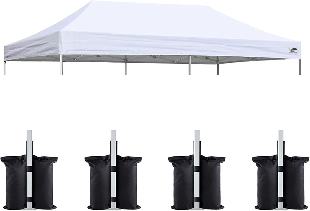 10x20 Pop Up Canopy Replacement Tent Top Cover (White) Q162