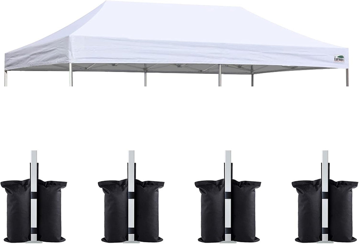 10x20 Pop Up Canopy Replacement Tent Top Cover (White) Q162