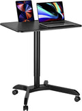 48 Ambidextrous Standing Desk Adjustable Height Rolling Desk with Brake Casters H8525