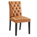 Tan Vegan Leather Dining Chair V817893