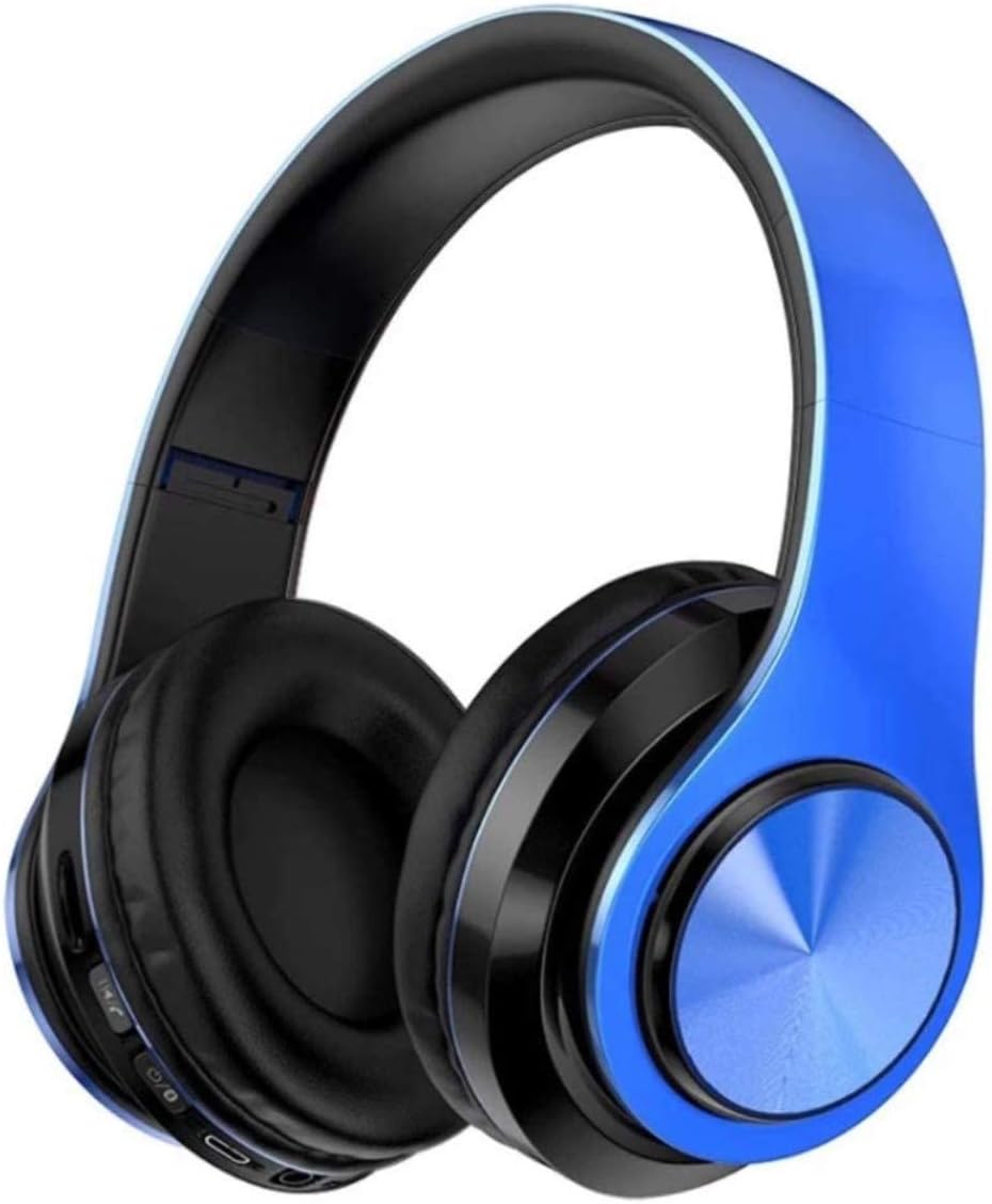 Red Black Wireless Bluetooth Over Ear Headphones with Built-in Mic, Pack of 2 N7314