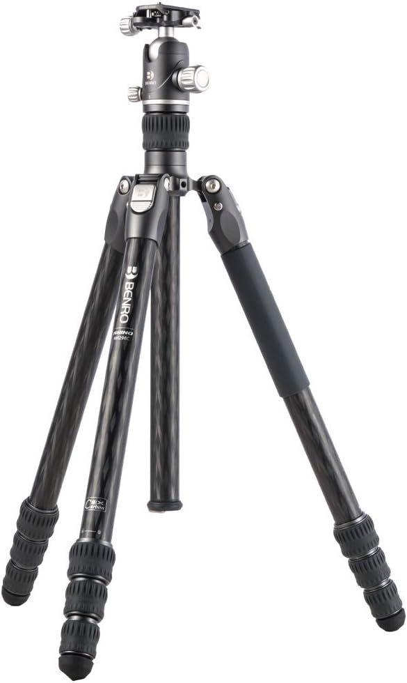 Carbon Fibre Tripod/Monopod with Ballhead, 4 Leg Sections, Twist Leg Locks, Padded Carrying Case, Max Height 169 cm W542