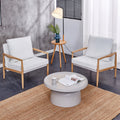 Modern Sofa Chair Set with Velvet Accent F365284