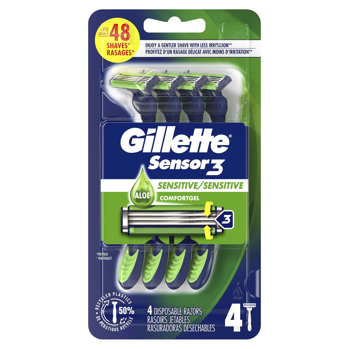 4 Disposable Razors T31222