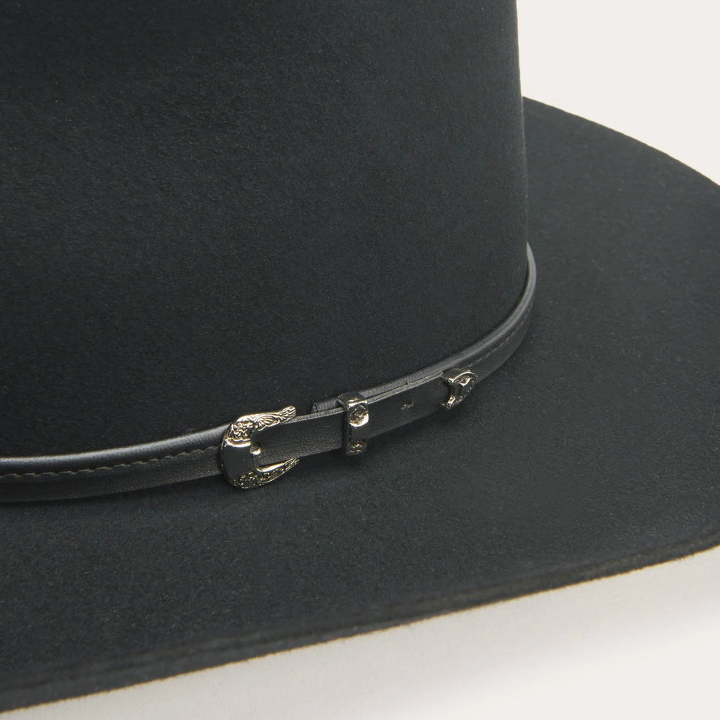 Black Buffalo Fur Hat B10085