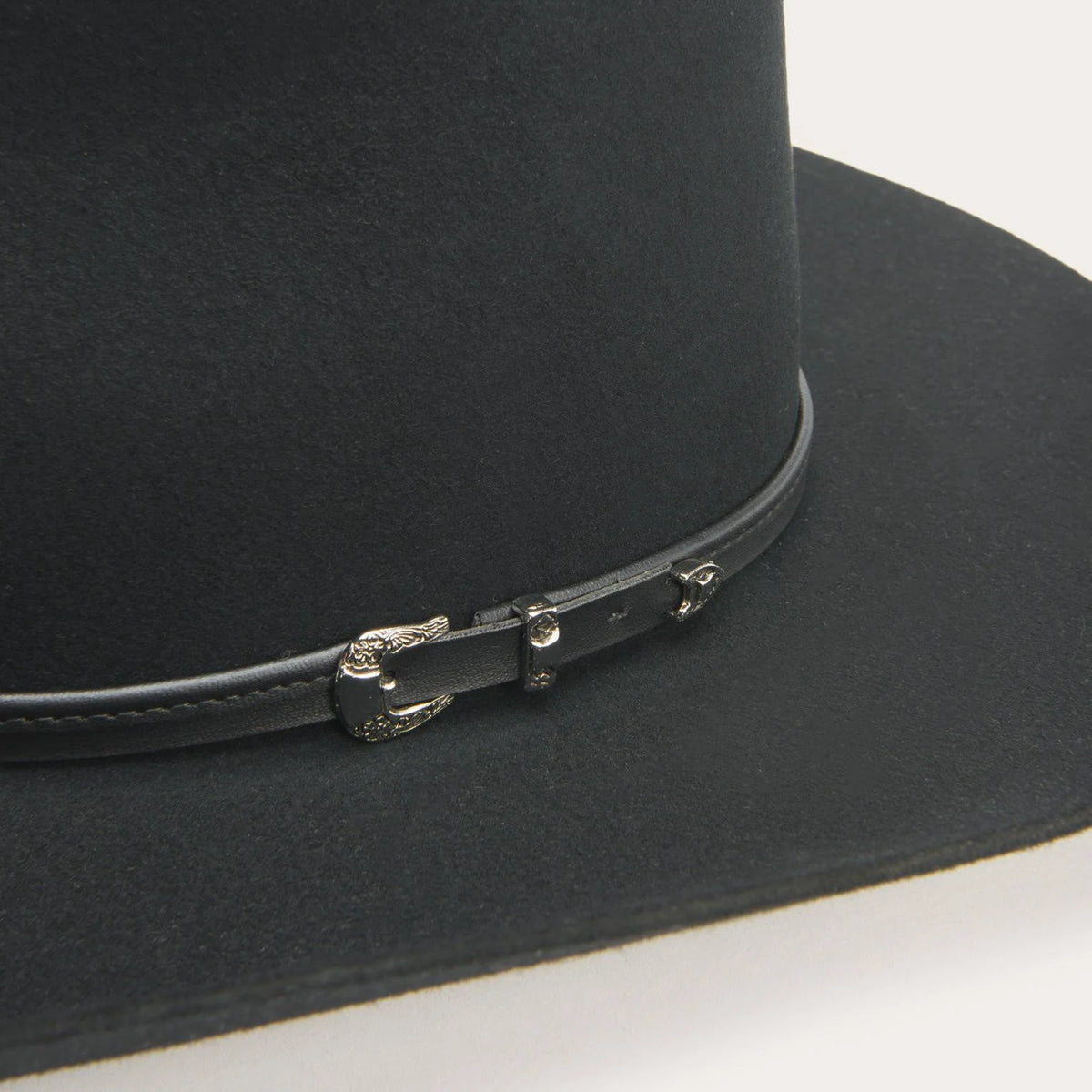 Black Buffalo Fur Hat B10085