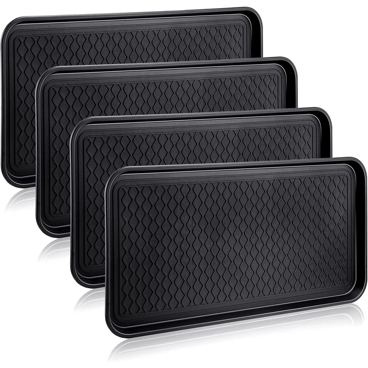 Black 24 x 16 x 1.2 Inch Waterproof Boot Tray D441