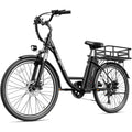 Electric City Cruiser Bicycle 26" 7-Speed Electric Bike with Removable Battery I9158