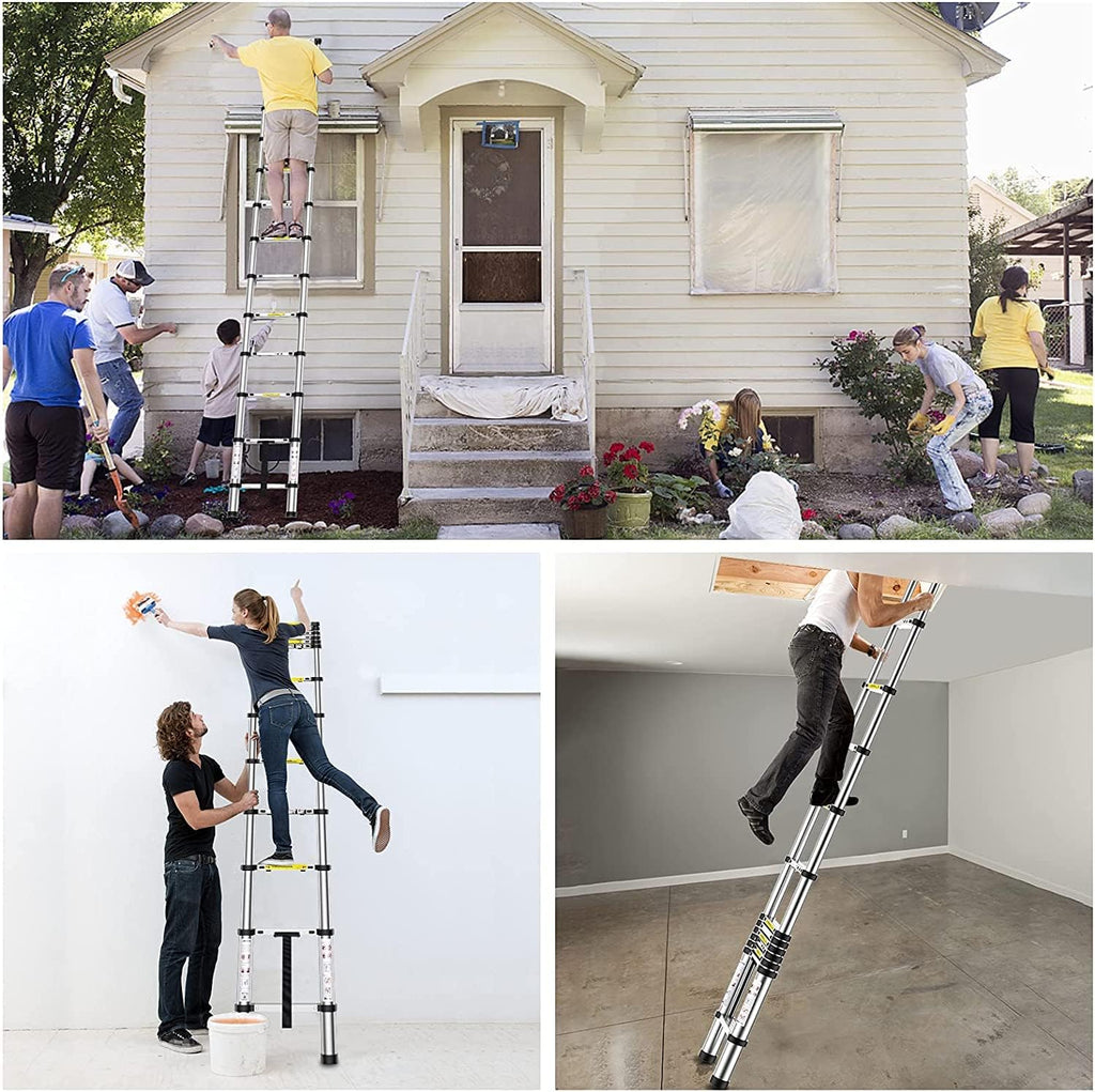 3.2M Portable Aluminium Telescopic Ladder M57552