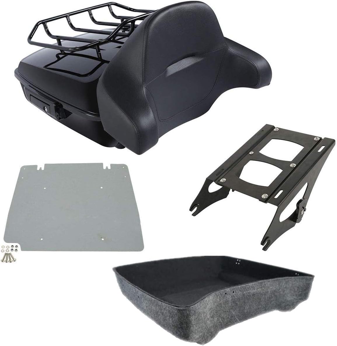 10.7" Tour Pack Trunk with Backrest Pad Mounting Rack J829759