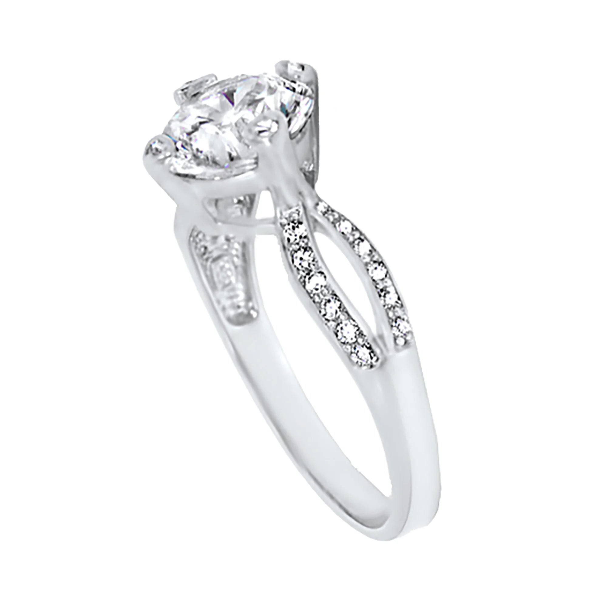 1.25 Carat Round Brilliant CZ Engagement Ring Size 7 Z110
