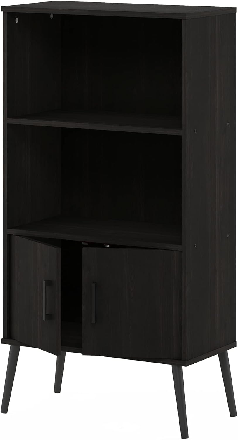 Espresso Accent Cabinet with Wood Legs V214