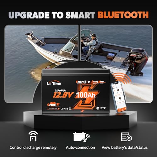 12V 100Ah Group 31 Bluetooth LiFePO4 Battery R794480