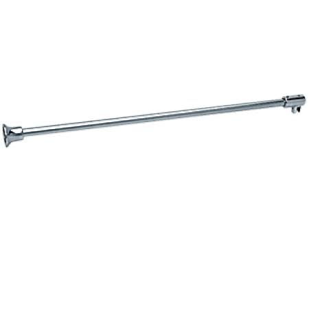 Chrome 51 inch Frameless Shower Door Fixed Panel Wall-to-Glass Support Bar D837