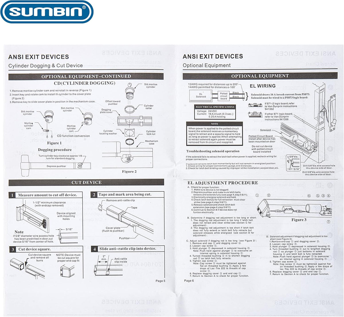 Stainless Steel Push Panic Bar and Panic Exit Device Z5363