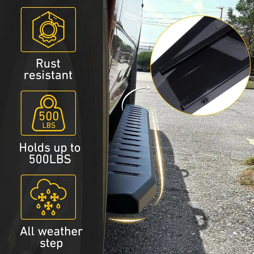 6 Inch Black Running Boards Side Step Nerf Bar F840