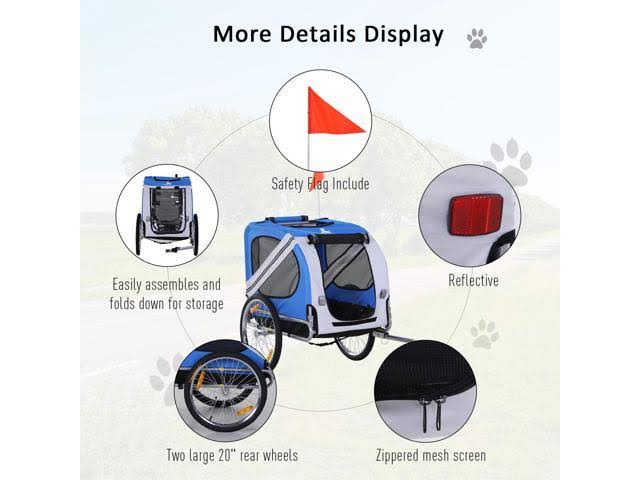 Dog Bike Trailer, Blue E397912