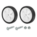 2 Pcs Universal Air Compressor Wheels with 0.5" Dia. Hole, Black Y1076