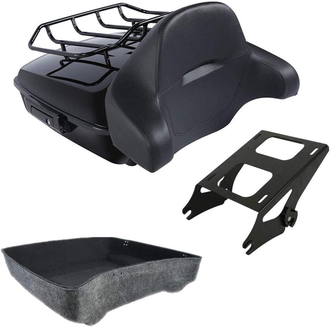 10.7" Tour Pack Trunk with Backrest Pad Mounting Rack J829759