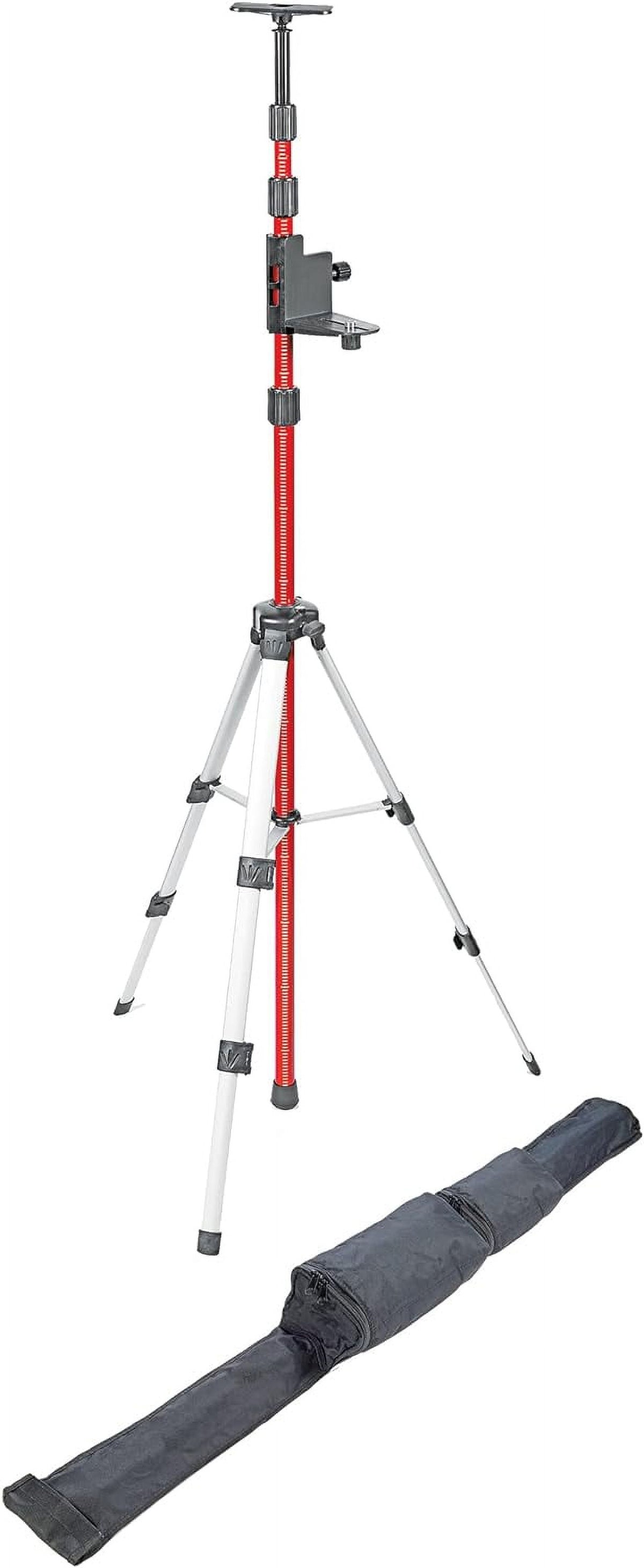 Professional Tripod For Laser Levels With Telescoping Pole, ⅝” Thread, 10.5 Feet T638286