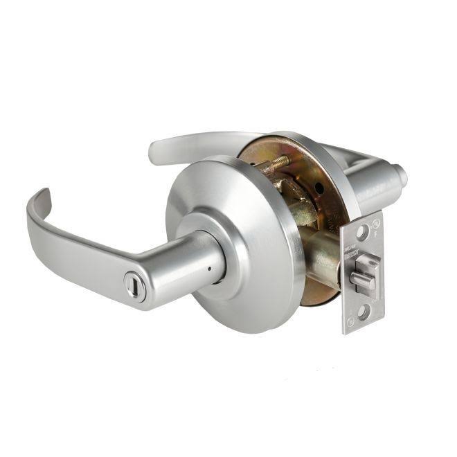 Satin Chrome Privacy Door Lever Set S98612