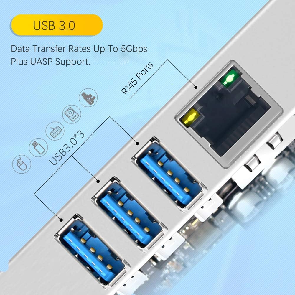 3 Ports PCI Express USB 3.0 Card with Gigabit Ethernet Ports B8230