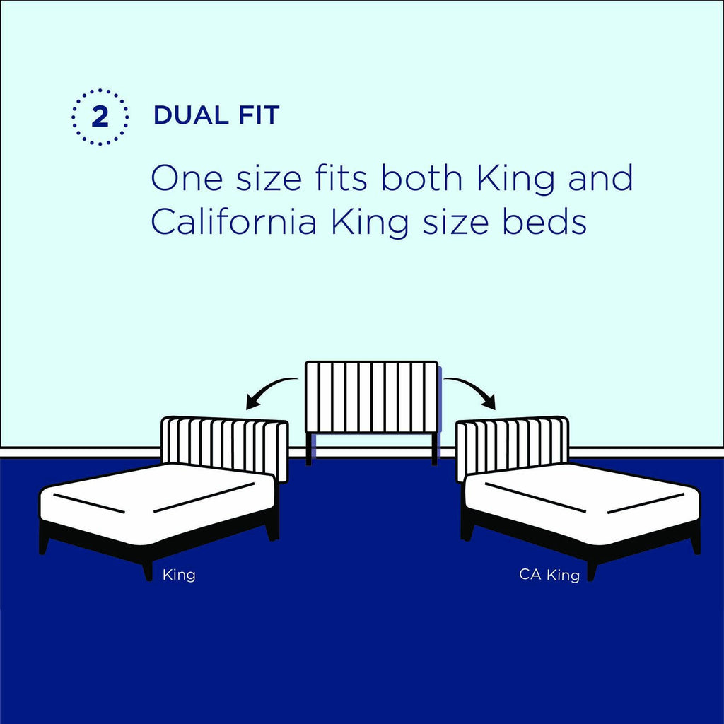 Charcoal Performance Velvet Headboard King California King R372