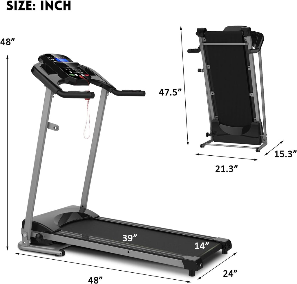 Folding Motorized Treadmill O685