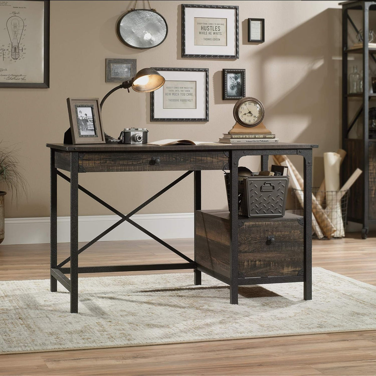 Carbon Oak Finish Desk M43625