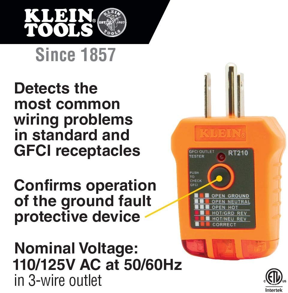Non-Contact Voltage Tester Digital Multimeter Receptacle Tester with Carrying Case O50533