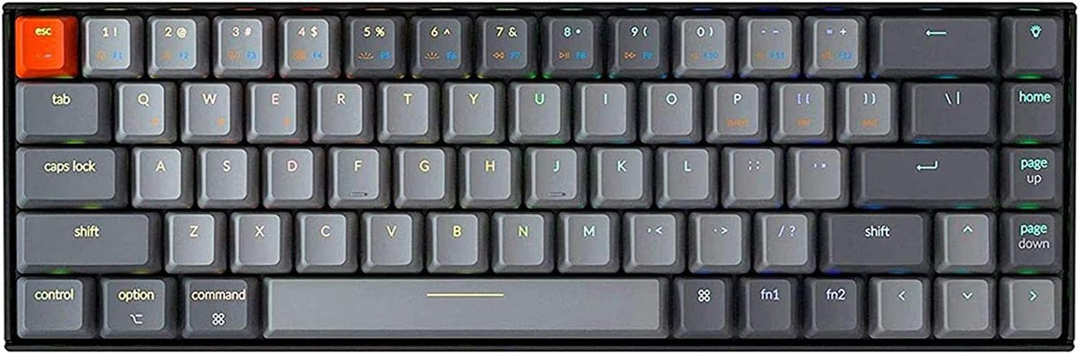 65% Compact 68 Key Wireless Mechanical Keyboard with RGB Backlight A345577