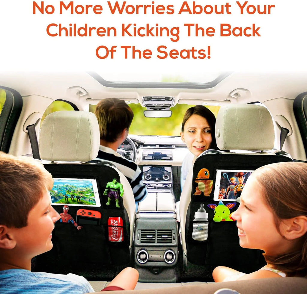 Black 2 Pack X-Large Backseat Car Organizer with 5 Pockets X6376