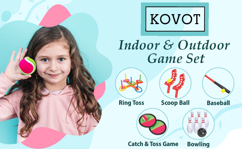5 Combo Indoor and Outdoor Game Set D10774