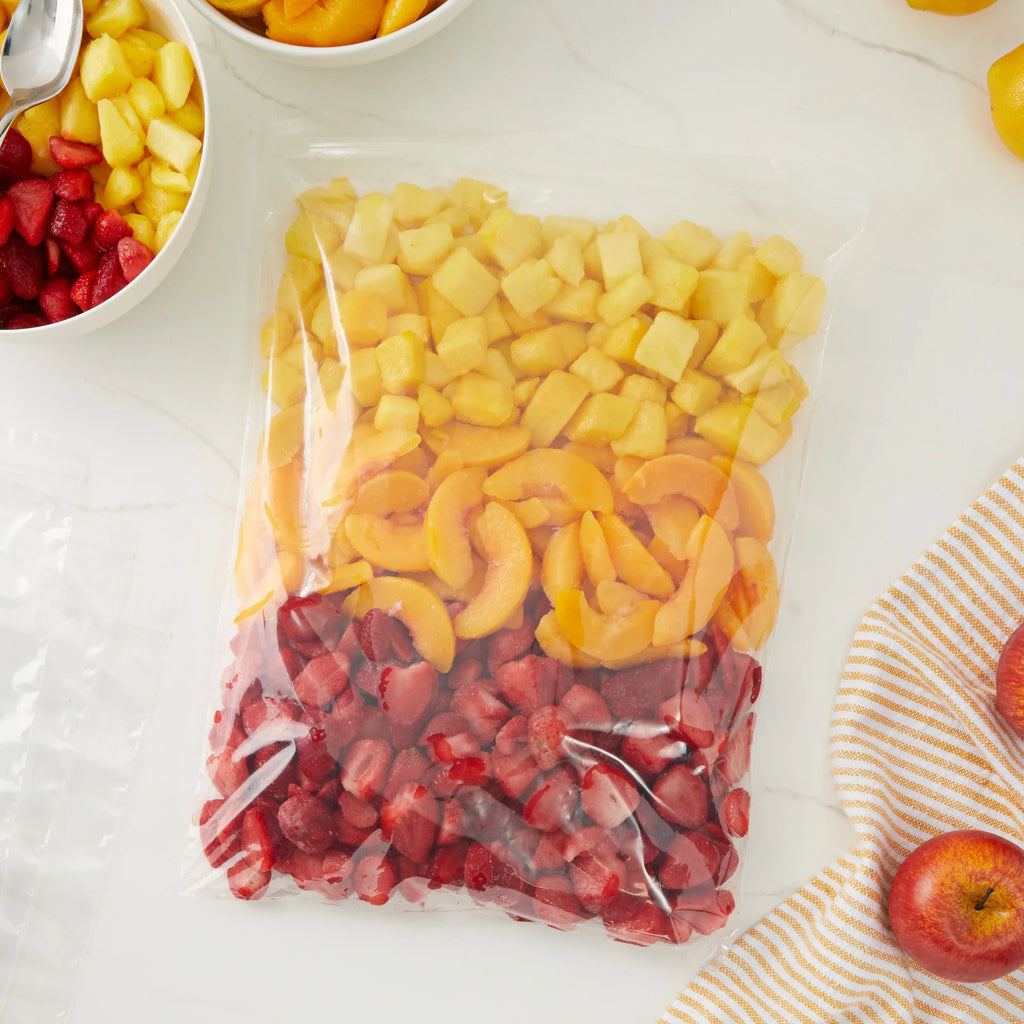 120-Pack Clear Plastic Self-Sealing 2 Gallon Storage Bags with Zip Top Lock P62584
