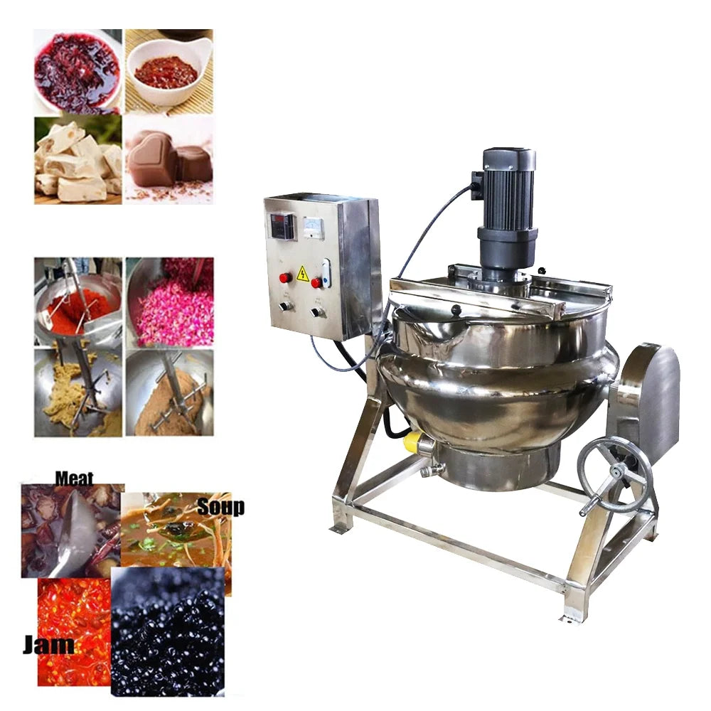 Electric Jacketed Kettle 50L Stainless Steel Silver I423101