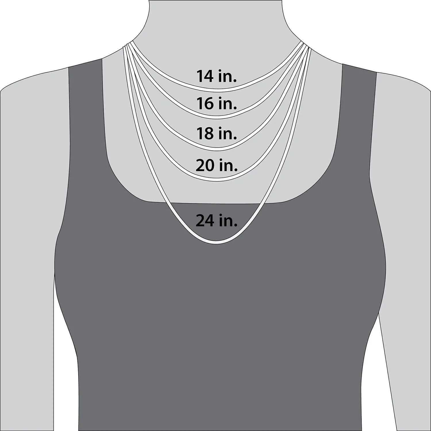 Sterling Silver Paper Clip Chain Necklace F6552