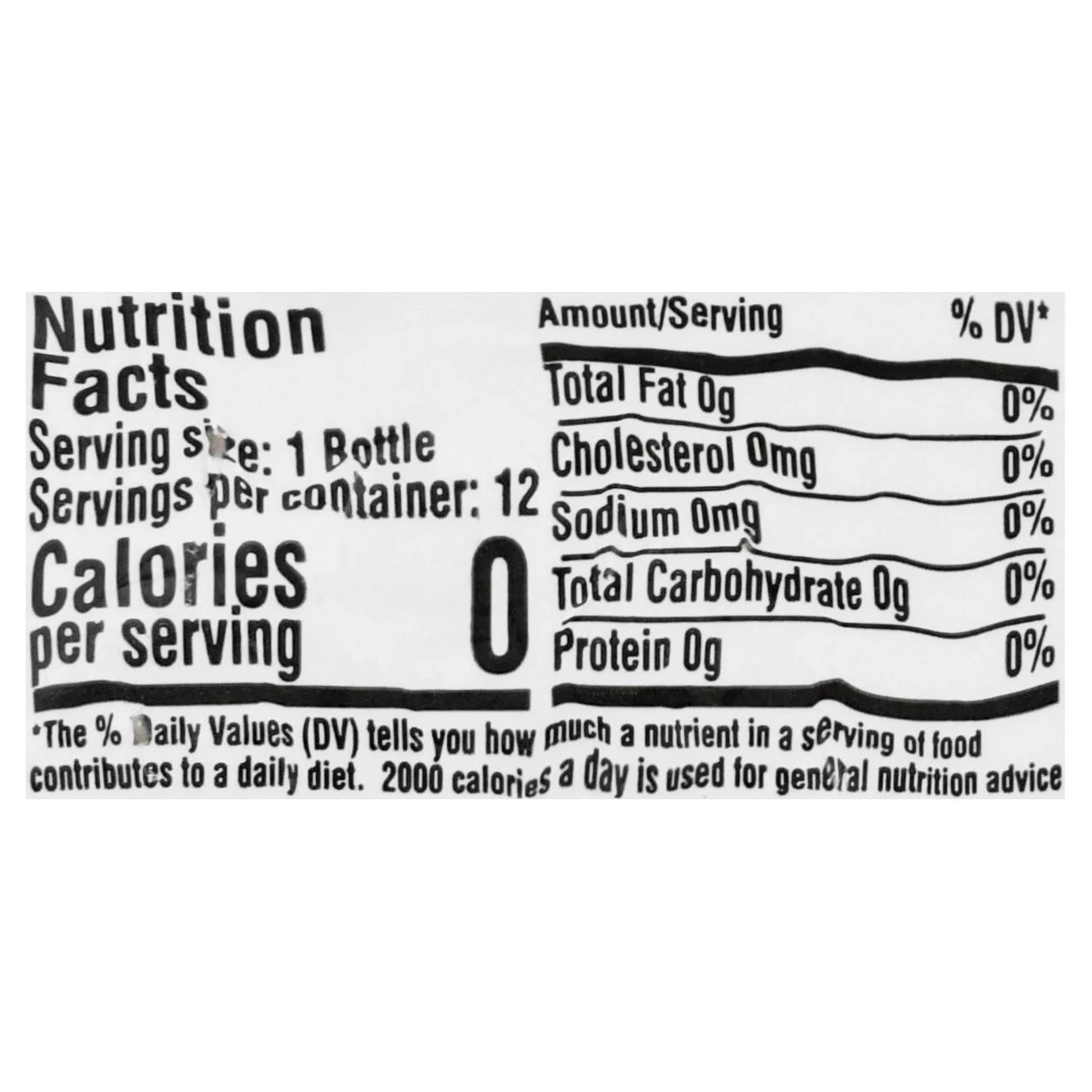 Caffeinated Water 12 Pack 20 Oz Bottles 70mg Caffeine Sugar Free S243